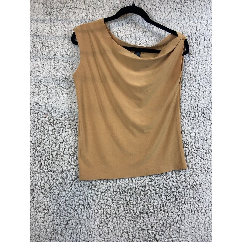 Norma Kamali Top Drop Shoulder Nude Beige women's size XS